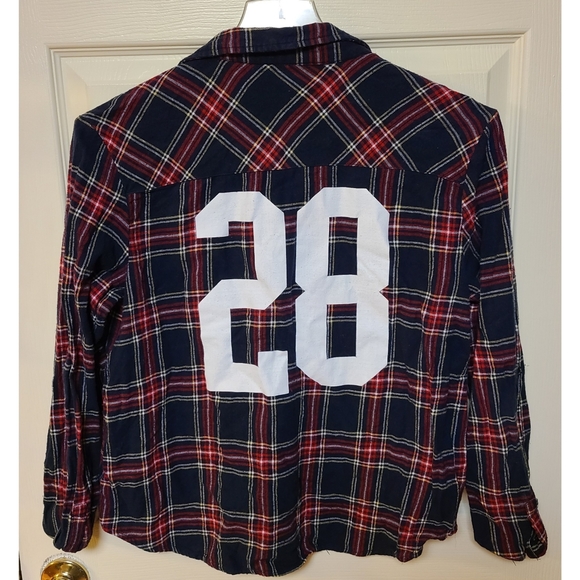 EUC Size Large Polly & Esther Plaid Button Down - Picture 2 of 3